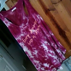 Maurices tie dye racer back tank top sz. XL